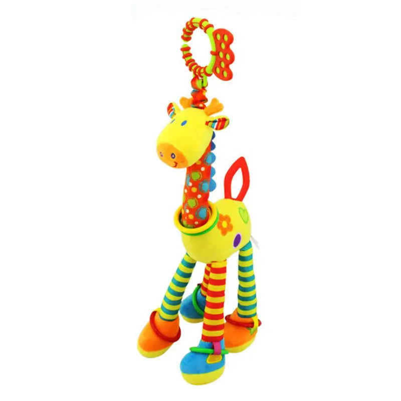 Soft Infant Crib Bed Stroller Mobile Hanging Rattle Baby Educational Toys Brain Developmental Hand Grip Cute Stuffed Animal Toys Purest Peak