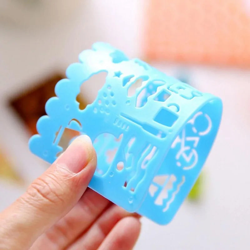 4PCS Kids Drawing Toys Painting Template Board Plastic Ruler Art Craft Juguetes Learning Draw Educational Toys For Children Gift Econic Blanks