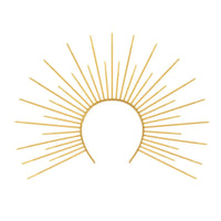 Fashion Sun God  Headband Star Gold COSPLAY Hair Hoop Moon The  of the Virgin Mary Halloween Headband Halloween Headwear Quick Pick Grocers