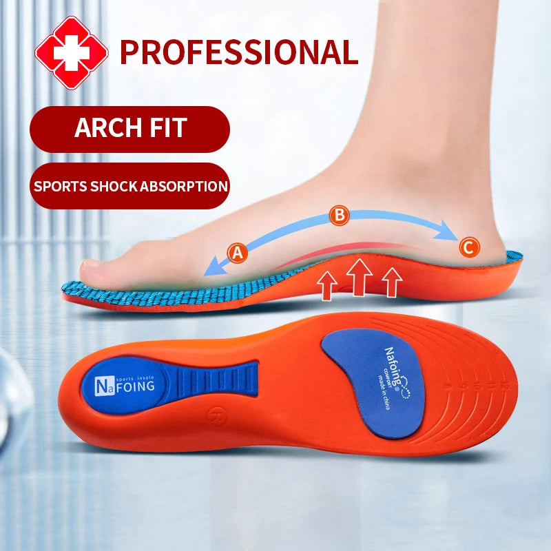 Sport Orthopedic Insoles for Feet Men Women EVA Breathable Shock Absorption Shoes Insole for Running Basketball Sport Care Pads Quick Pick Grocers