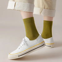 Socks women's Cotton Solid Color Autumn Spring  Soft Breathable Quick Pick Grocers