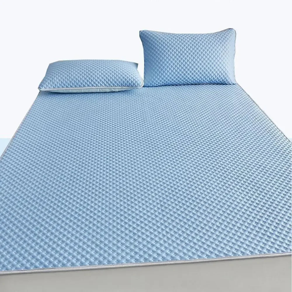 Breathable Cooling Mattress Comfortable Washable Ice Silk Bed Mat Pad Soft Skin-friendly Summer Sleeping Mat Household Quick Pick Grocers