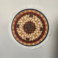 Woven flower Persian carpet small coaster wholesale merchants cheap mouse pad desk mat retro style rubber non-slip computer mats Quick Pick Grocers