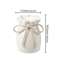 1Pc Bow Design Plastic Flower Vase Modern Art Nordic Decorative Vase  Used for Wedding, Living Room, Office, Bedroom Decoration Quick Pick Grocers