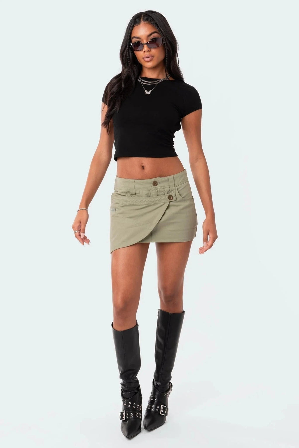 Women's O-neck Backless T-shirt Short Sleeve Solid Color Crop Top Summer Cute Baby Tee Y2K Clothes Bodycon Tunics Fashion Tank Quick Pick Grocers