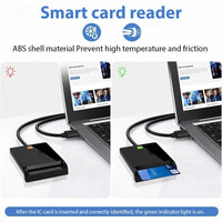 Multi-function Portable USB 2.0 Intelligent Card Reader Affordable Easy Use for DNIE ATM CAC IC ID Bank SIM Card Reader Quick Pick Grocers