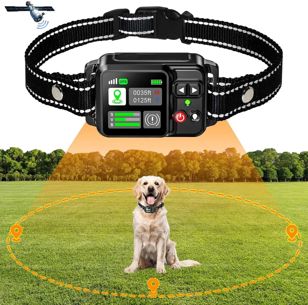 GPS Wireless Dog Fencing System - Electric dog fencing with GPS Electric Satellite Technology, Pet Fencing System Range 15~2000m Quick Pick Grocers
