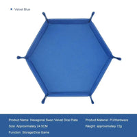 1pc Hexagonal Dice Tray and Miscellaneous Storage Box Board Game Dice Tray Accessories Leather Dice Tower Quick Pick Grocers