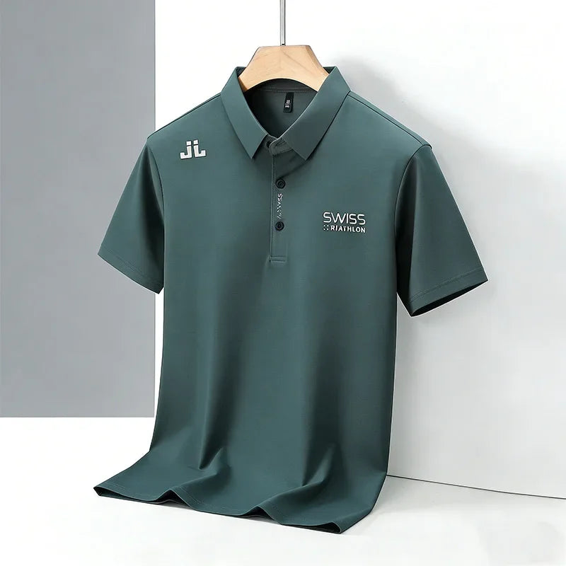 2026 New Men's Regular Fit Short Sleeve Polo Shirt Soft Comfortable Fabric Casual Sport Summer Fashion Top Tee Quick Pick Grocers