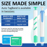 2-IN-1 Auto Skin Tag Removal Tool Kit with Cleansing Swabs Facial Skin Care Tool Quick Pick Grocers
