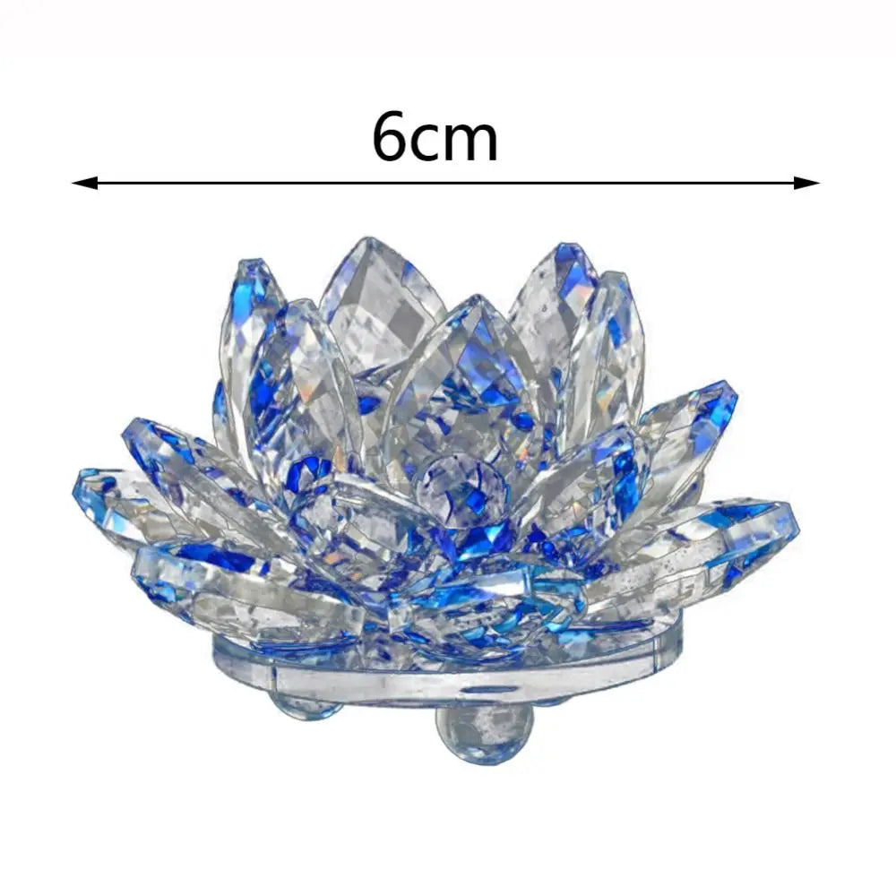 Feng shui Quartz Crystal Lotus Flower Crafts Glass Paperweight Ornaments Figurines Home Wedding Party Decor Gifts Souvenir Quick Pick Grocers