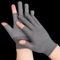 Touchscreen Nylon Gloves for Men Women Non-slip Breathable Half Finger Gloves for Summer Outdoor Riding Sport Fitness Sunscreen Quick Pick Grocers