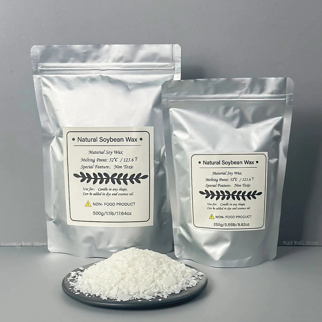 500g/1kg Pure Soy Wax Paraffin Material Pre-Soy Wax-Core Pigments Aromatherapy Pure Paraffin Wax DIY Handmade Candles Crafts Econic Blanks