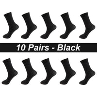 10Pairs/Lot Men Combed Cotton Socks Black Casual Business Breathable High Quality Man Sock New For Male Plus Size EU38-48 Quick Pick Grocers