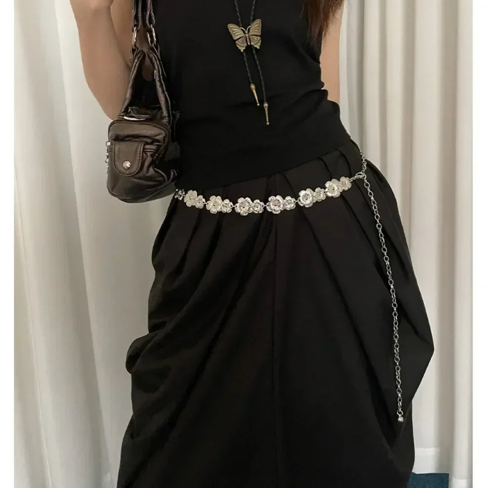 New Butterfly Tassel Waist Chain Y2K Trendy Bohemian Belt Summer Beach Accessories Vintage Flower Bohemian Belt Quick Pick Grocers