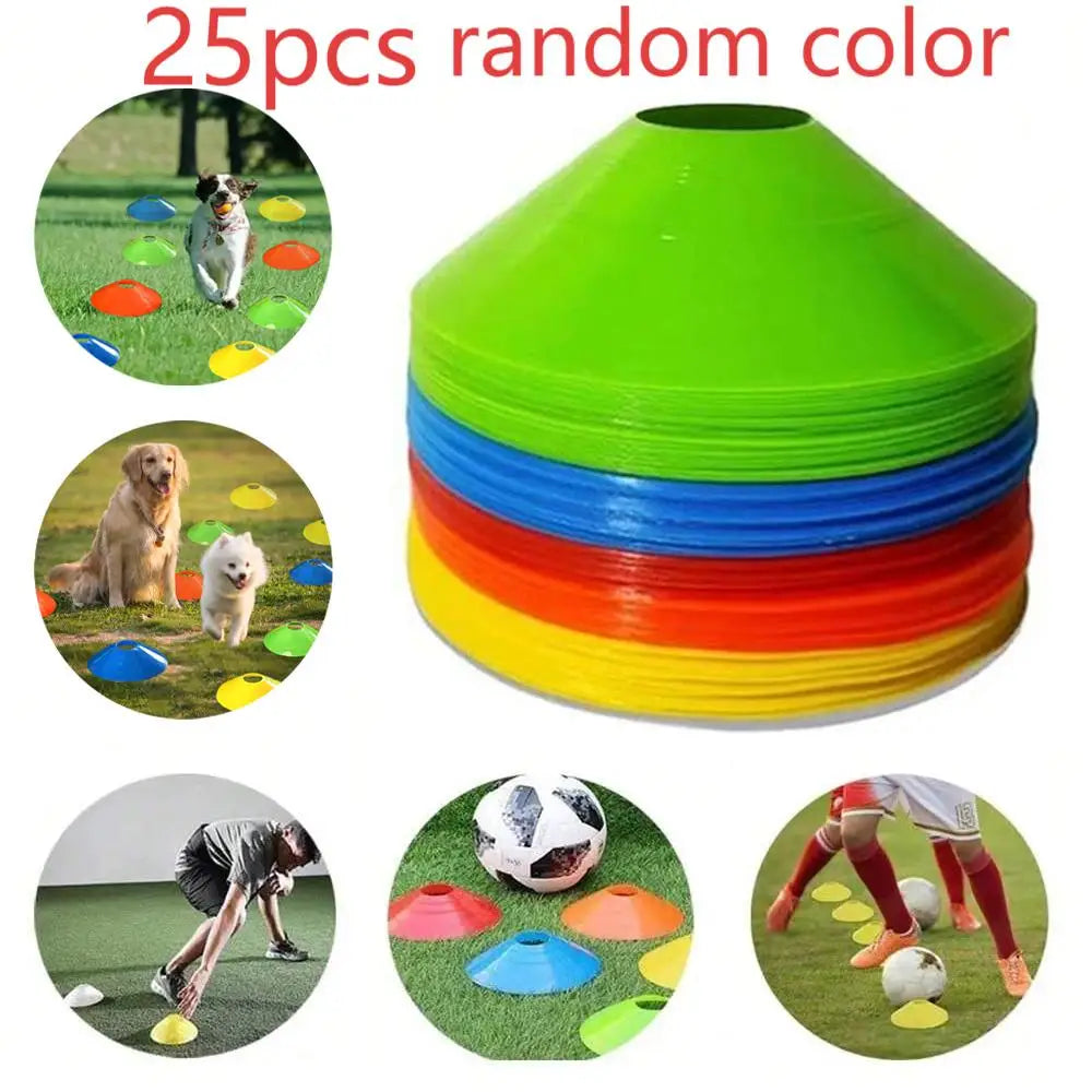 10/20/30pcs soccer Training Sign Dish Pressure Resistant Cones Marker Discs Bucket Outdoor Basketball Football Training Sports Quick Pick Grocers