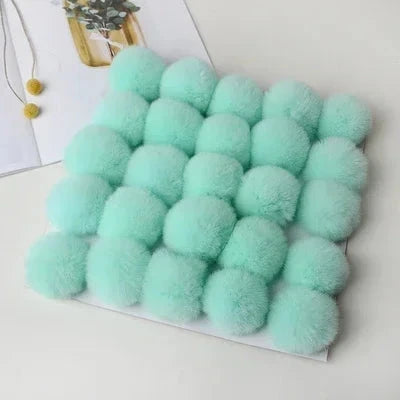 Pompom 5cm 6cm 8cm Fluffy Fur Ball Soft Pompon DIY Pompons For Keychain Sewing On Scarf Hats Shoes Apparel Craft Supplies Econic Blanks