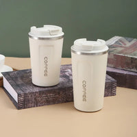380/510ml Stainless Steel Coffee Cup Travel Thermal Mug Leak-Proof Thermos Bottle Tea Coffee Mug Office Business Style Thermos Quick Pick Grocers