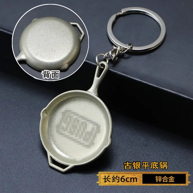 1pc Toy Gun Keychain, Alloy Toy Gun Model Pendant Car Key Chain Car Key Ring Gift For Men Boys Quick Pick Grocers