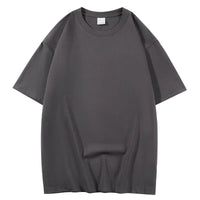 100% Cotton Five Half Sleeve Men's Women Summer T-shirt Loose Short-sleeved Casual Basic Shirt O Neck Solid Color Tops Quick Pick Grocers