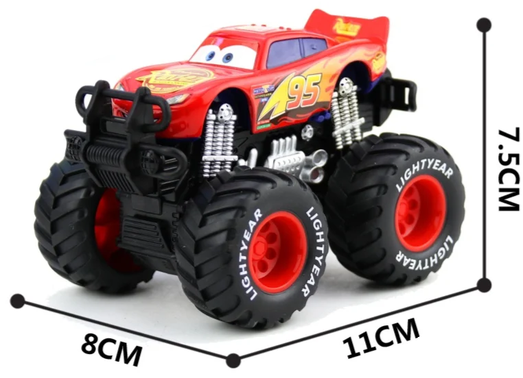Disney Pixar Cars Toy Lightning McQueen Metal Mode Return Car Jackson Storm Mater Inertial Force Car Model Toy Kid Birthday Gift Quick Pick Grocers