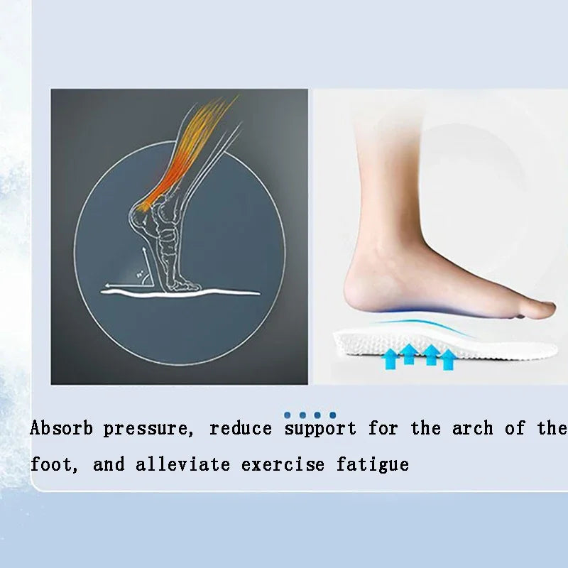 Soft-soled Sports Insoles for Men Shock-absorbing and Breathable in Summer Not Tiring To Stand for A Long Time Quick Pick Grocers