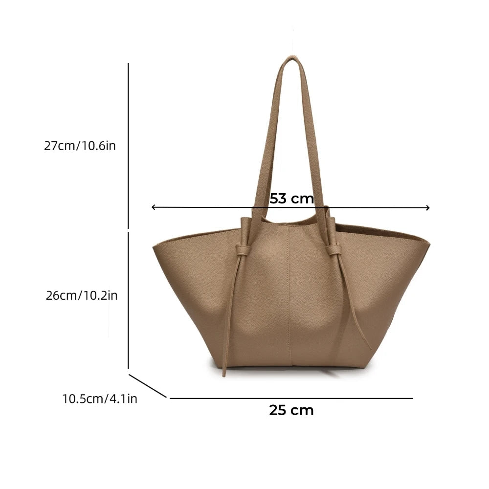 Branded Designer Shoulder Tote Bags For Women Soft PU Leather 2-IN-1 Big Capacity Shopper Tote Set 2025 Luxury Designer Handbags Quick Pick Grocers