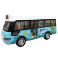 City Bus Toys Cars for Toddlers Cars for Boys Girls Pull Back Play Vehicle Bus Model with Sound Light Up & Open-able Doors Quick Pick Grocers