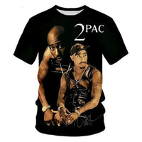 New T-Shirt Harajuku Men T-Shirt Fashion 2pac Graphic T Shirts Hip Hop Men's T-Shirts Summer Tops T-Shirts Man Designer Clothes Quick Pick Grocers