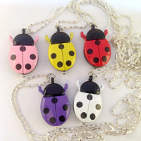 New Fashion Cute Small Golden Beetle Pocket Watchs With Chain Lightweight Necklace Pendant Clock Adult Children Ladybug Watch Quick Pick Grocers