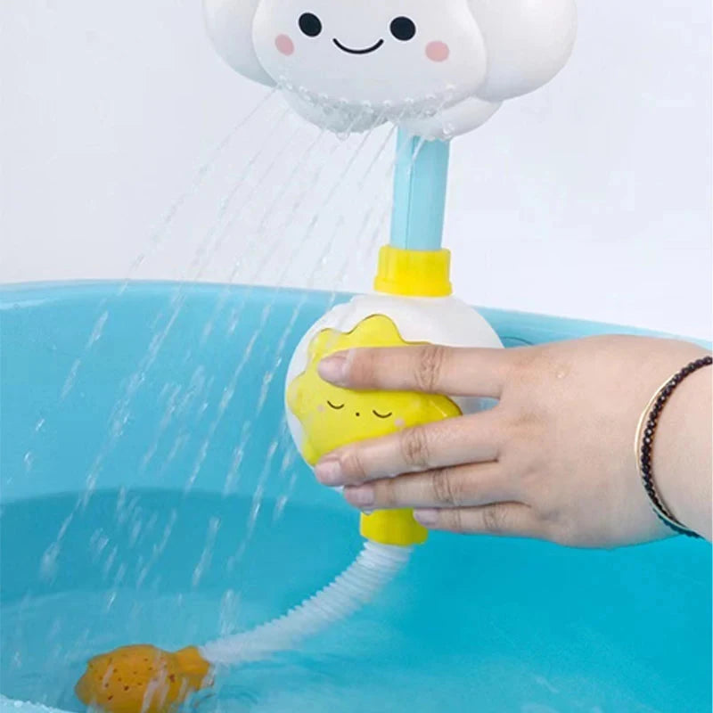 Cloud Weather Bath Toy for Kids Press Spray Educational Water Cycle Play Pool Beach Safe Fun Econic Blanks