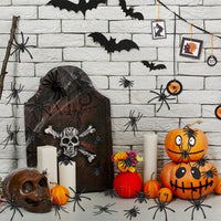 4.5x5cm Artificial Plastic Spiders Mini spider Black Fake Spiders Halloween Prank Props for Halloween DIY Party Decoration Quick Pick Grocers