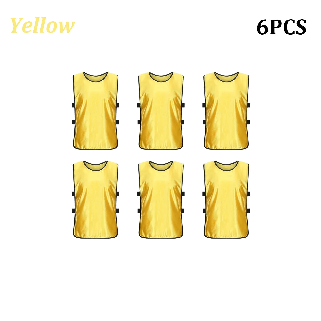 6PCS Soccer Pinnies Quick Drying Football Team Jerseys Sports Soccer Team Training Practice Youth Adult Basketball Sports Vest Quick Pick Grocers