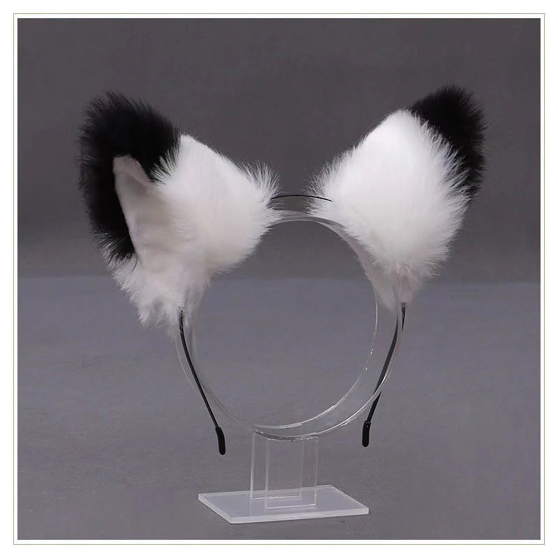 Lolita Animal Cat Fox Ear Hair Hoops Cosplay Girls Halloween Anime Headbands Headwear Hair Accessories Quick Pick Grocers