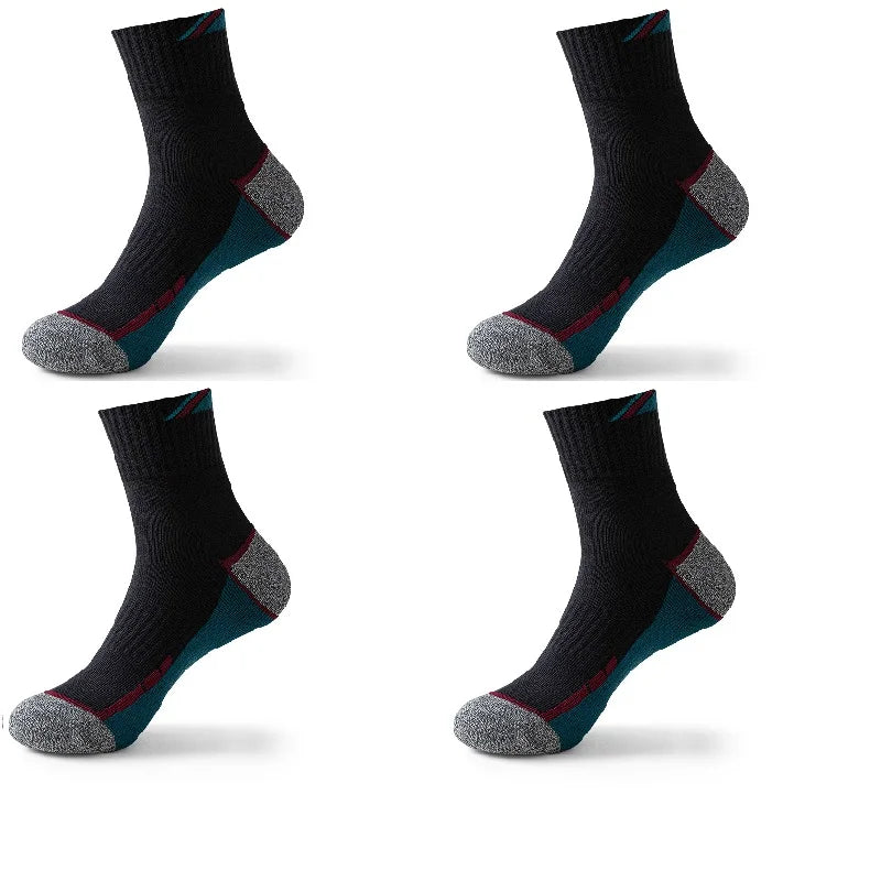 Professional Tennis Cotton Socks Towel Bottom Sports Color Matching Elite Men's Tube Business Running Basketball Socks Thickened Quick Pick Grocers