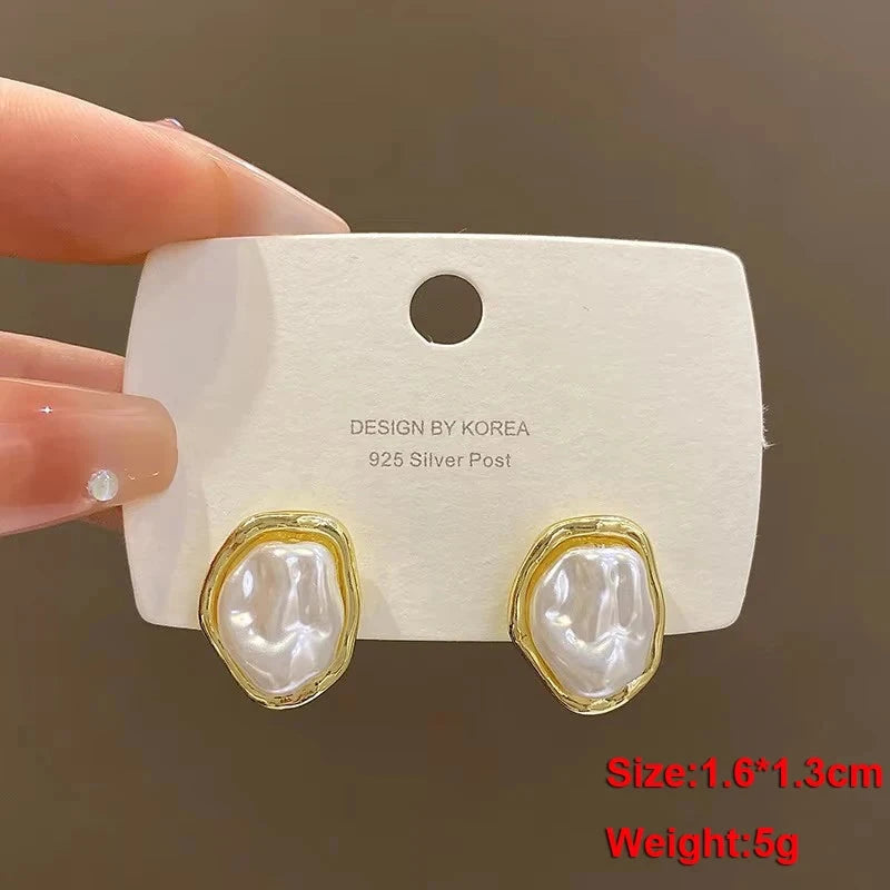 Pure White Women's Dangle Earrings Blooming Flower Acrylic Enamel Butterfly Imitation Pearl Heart Hanging Earrings Elegant brinc Econic Blanks
