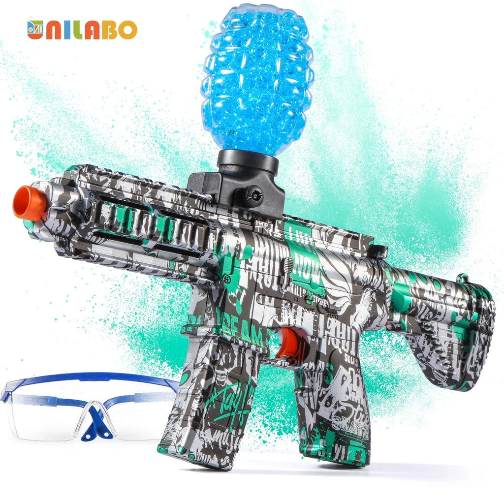 M416 Electric Ball Blaster Toy Gun - High-Speed, Metallic Finish, Rechargeable - Halloween Thanksgiving Gift(Bullets Excluded) Econic Blanks