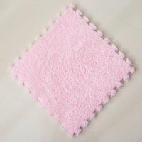 30*30CM Soft Plush Children Kids Rug Play Mat Puzzle Carpet Warm Playmat Interlocking Exercise Tiles Floor Carpet Decoration Mat Quick Pick Grocers