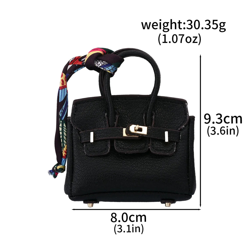 Mini Bag Pendant Small Keychain Case Accessory Family Mini Earphone Bag Accessories Pendant Key Chain Decoration Gift Quick Pick Grocers