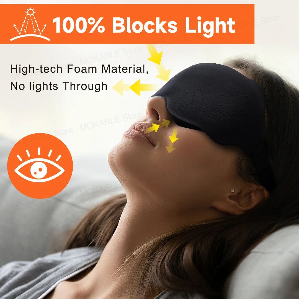 3D Sleeping Mask Block Out Light Sleep Mask For Eyes Soft Sleeping Aid Eye Mask for Travel Eyeshade Night Breathable Slaapmasker Quick Pick Grocers
