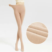 Women's Thermal Winter Tights Fleece Lined Sheer Velvet Pantyhose Thick Warm Leggings with Plush Inner Layer Quick Pick Grocers