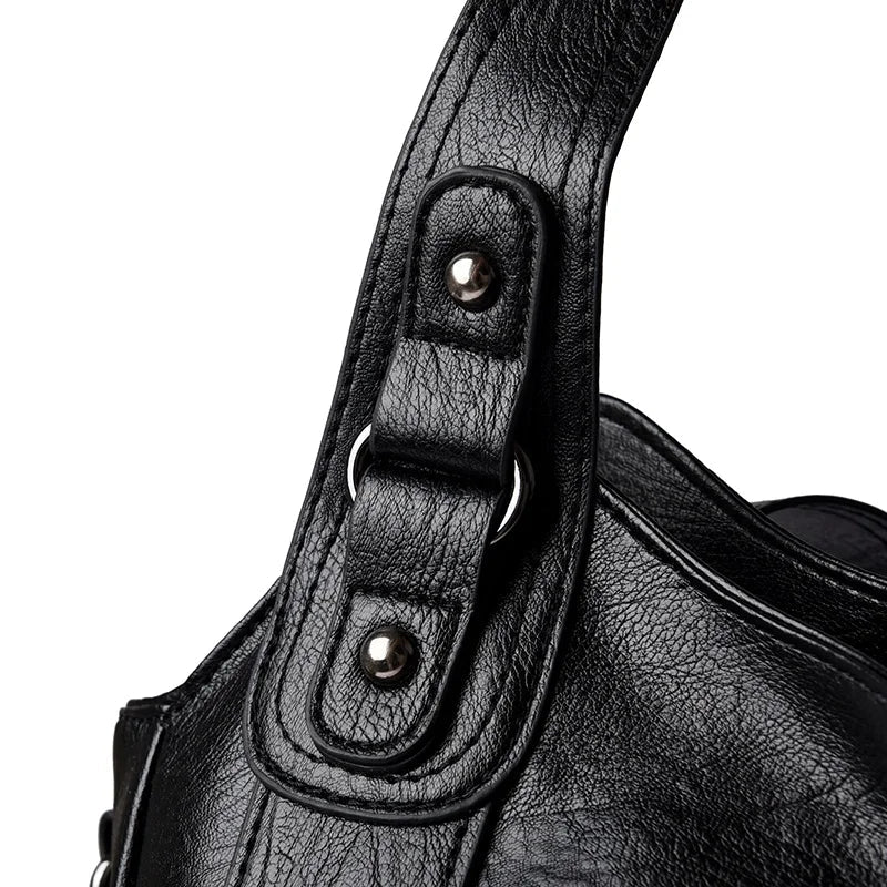 Pu shoulder bag fashionable temperament zipper opening design daily commuter handbag Quick Pick Grocers