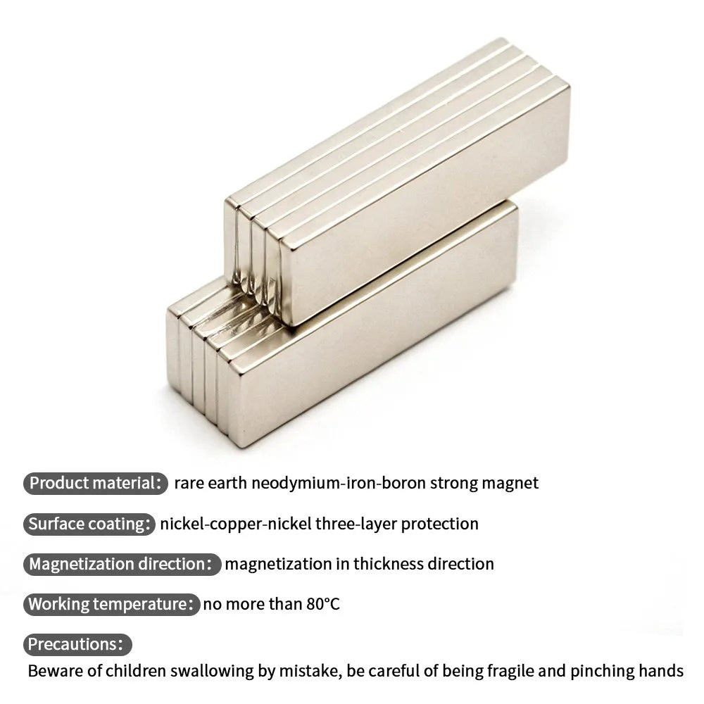 30x10x2mm Super Strong Neodymium Magnet N35 NdfeB Permanent Magnetic imanes Block Powerful Magnets Refrigerator Quick Pick Grocers