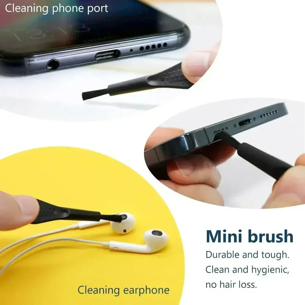 Mobile Phone Speaker Charging Port Cleaning Set Dust Plug for iPhone 16 15 14 Earphones Clean Kit Brush for Samsung Xiaomi Quick Pick Grocers