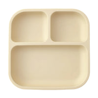 Color Kids 1PCS BPA Free Silicone Divided Square Plate Suction Baby Dish Leakproof Toddler Kids Meal Tray Easy Clean Tableware Purest Peak