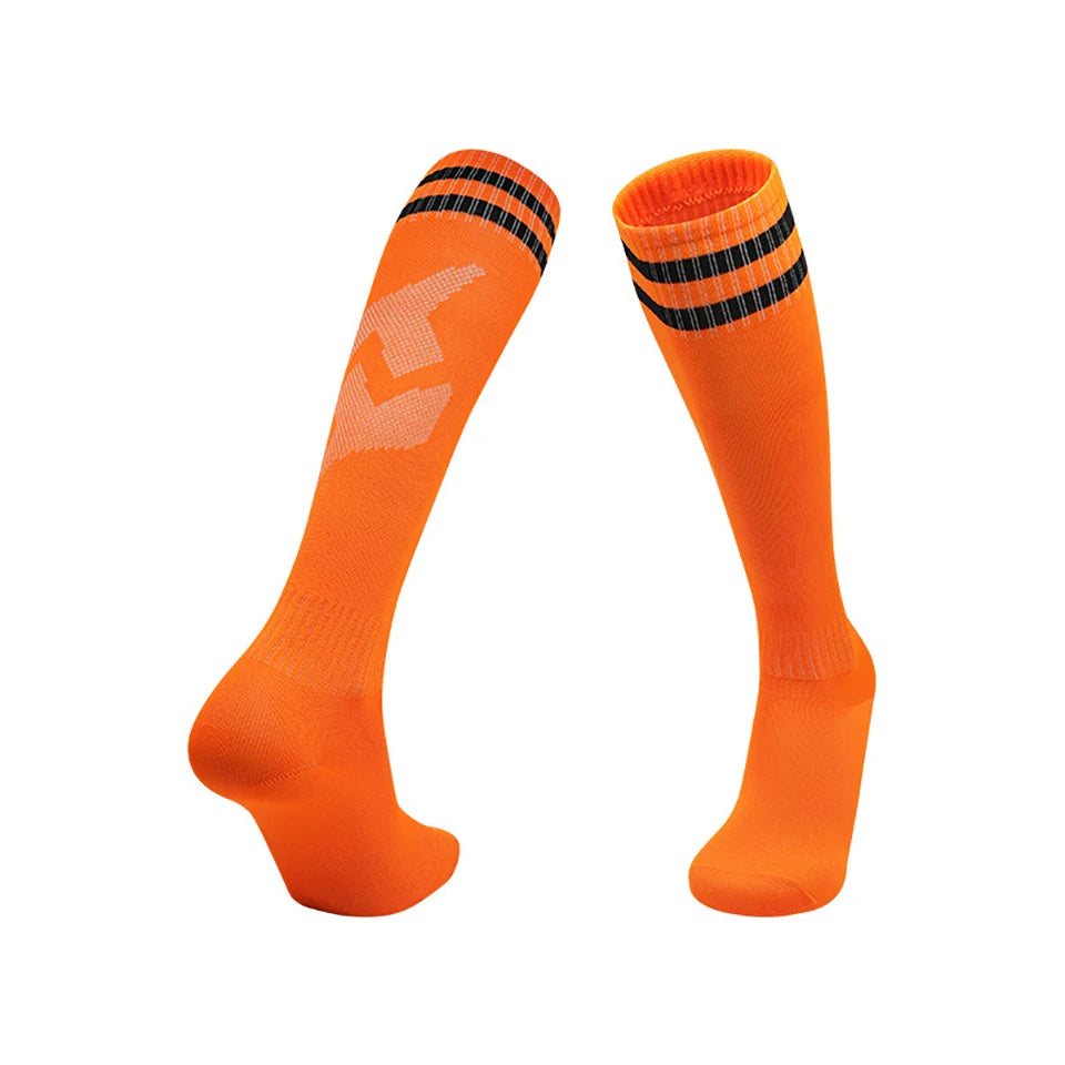 Loogdeel Football Socks Long Tube Knee Cotton Adults Children Legging Stockings Non-slip Soccer Baseball Running Sports Socks Quick Pick Grocers
