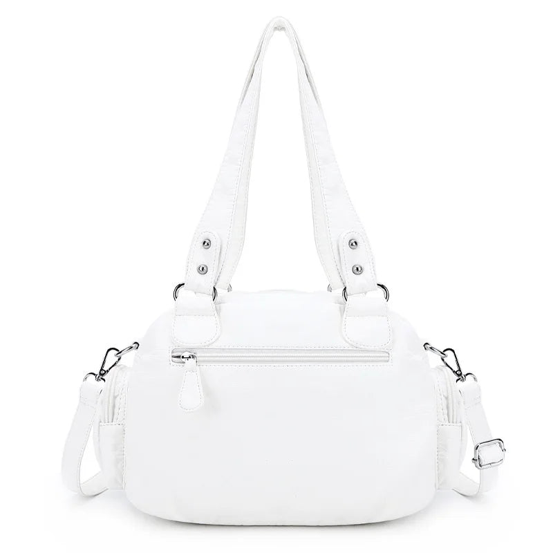 Vintage Women Handbags Satchel Top-handle Handbag PU Shoulder Bag Dumpling Pack Give Gifts Shoulder Bags Phone Money Pack Quick Pick Grocers