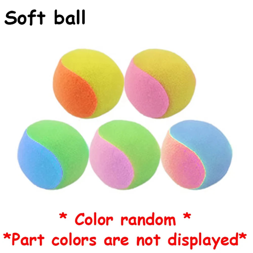 Sticky Dodge Ball Game Vest Outdoor Sports Toy Jersey Fabric  Props Throw Catch Soft Fleece Balls Safe for Kids Teens Adults Quick Pick Grocers