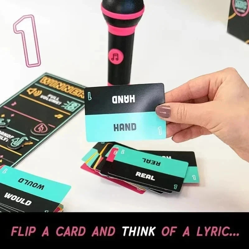 Lucky Egg Official Grab The Mic Family Karaoke Board Game 2-10 Players Game For Hilarious Game Nights Birthday Party Kids Gift Econic Blanks