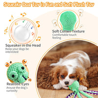 Squeaky Octopus Plush Dog Toy Indestructible Teething Chew Toy Interactive Sound Pet Stress Relief Boredom Toy for Dogs and Cats Quick Pick Grocers